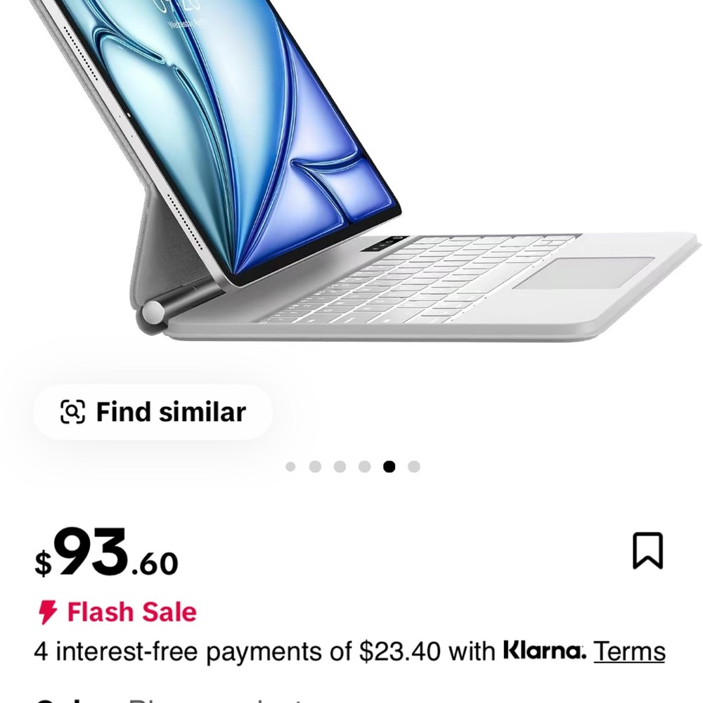 Sleek Silver Keyboard Case